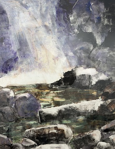 Platt Cove Revisited with Purple by HELENE MANZO