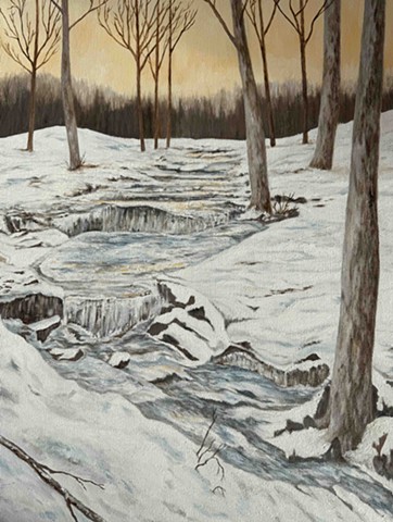 Lower Meeker in the Snow by DEBORAH RUGGERIO