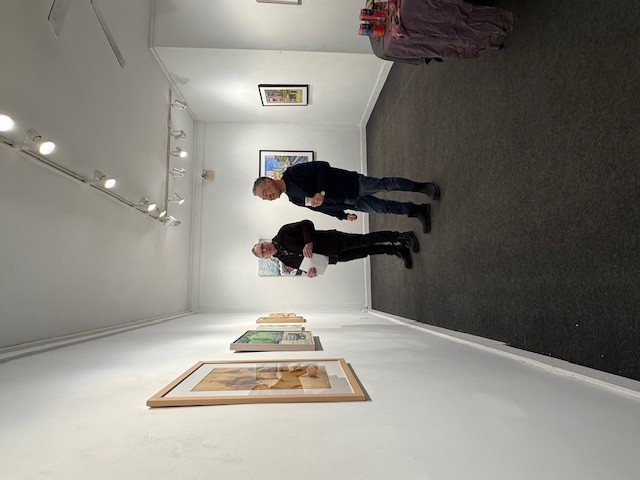 Reception photos by Deborah Ruggerio : at the desk