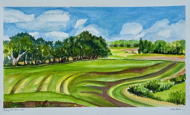 Along the Farm Road by SARA STONE