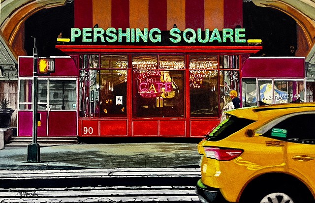 Pershing Square Cafe (42nd St, NYC) by RON MACKLIN