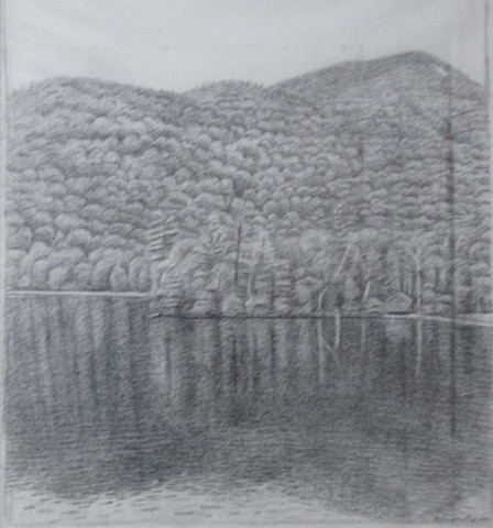 Blue Mountain Lake by WAYNE MORRIS