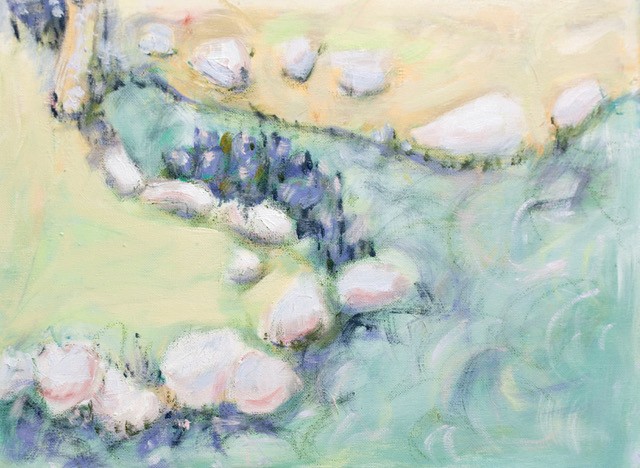 Rocks Ring Around a Pond by LESLEY A. POWELL