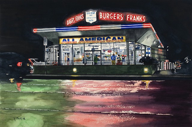 All American Drive In by RON MACKLIN