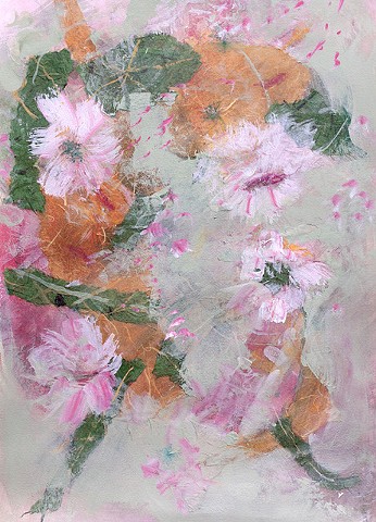 Flowers BHiding Fish by LESLEY A. POWELL