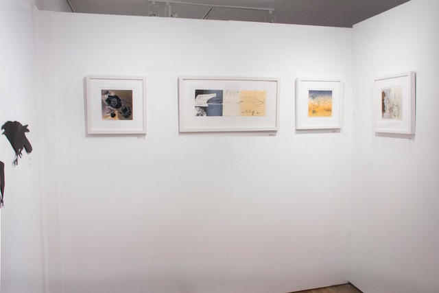 Four prints and one Crow - Recent exhibit by Louise Kalin