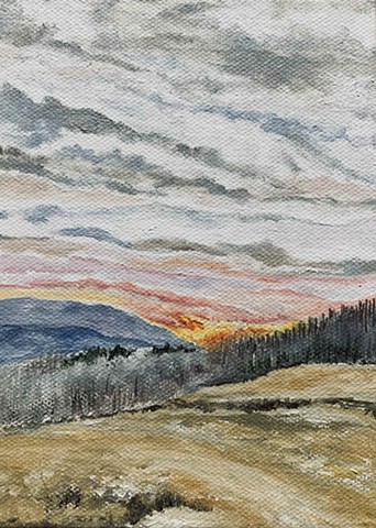 Sunset in Denver Vega by DEBORAH RUGGERIO