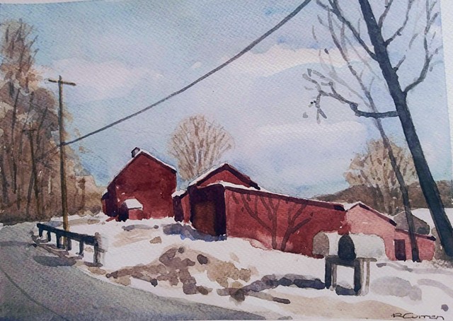 Winter in Kriplebush NY by RAY CURRAN