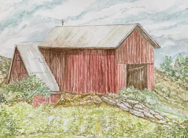 Marguiles' Red Barn by DEBORAH RUGGERIO