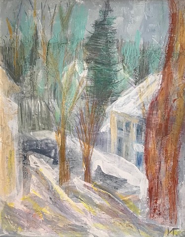 Winter in Halcottsville by IRINA GRINEVITSKY