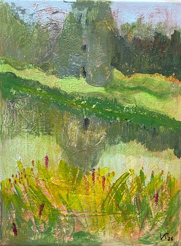 Pond Near Roxbury  by IRINA GRINEVITSKY