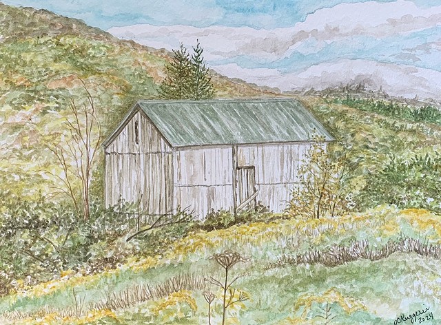 Barn in Roxbury by DEBORAH RUGGERIO