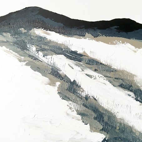 acrylic painting, landscape painting, walpole wilderness, coast, beach, dunes, waterline