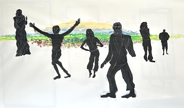 I am painting an oasis of hope and dreams and all these assholes keep walking in front of me