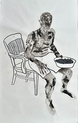 man with bowl of onions
