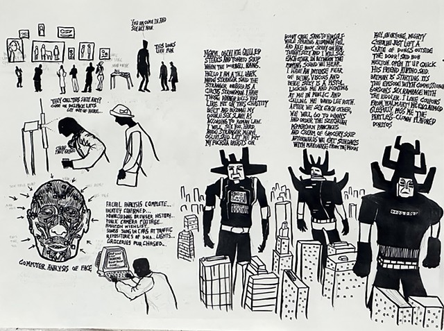 Getting a grant to have giant robots roam the city reading erotic fan fiction about strangers