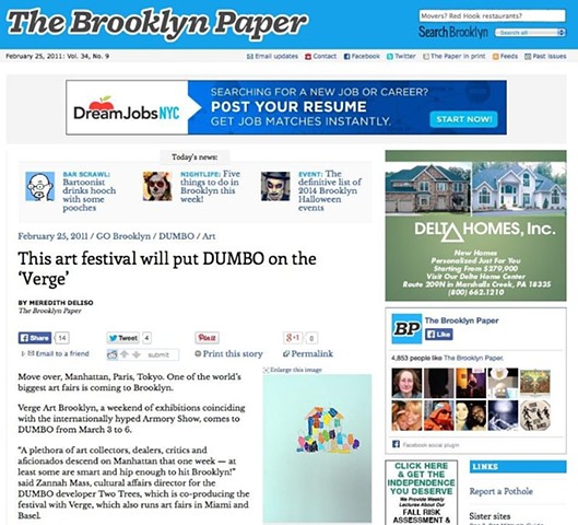 Verge Art Brooklyn '11, Brooklyn Mag Article 2