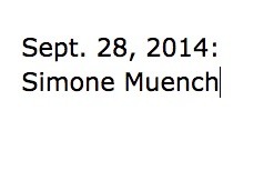 Oct. 28: Simone Muench