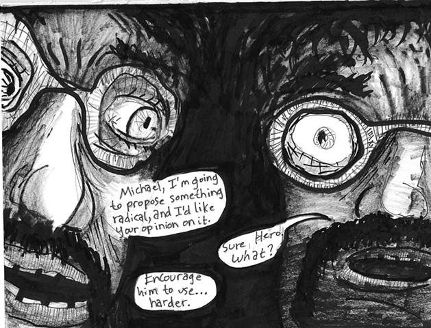Envy the Dead, Uncompleted Graphic Novel Manuscript, Page 133