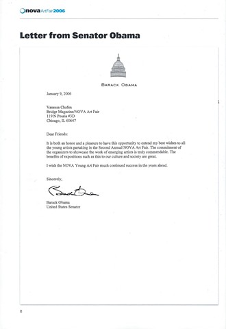 Obama Letter of Support