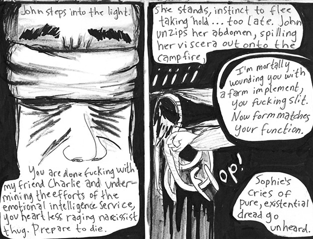 Envy the Dead, Uncompleted Graphic Novel Manuscript, Page 173