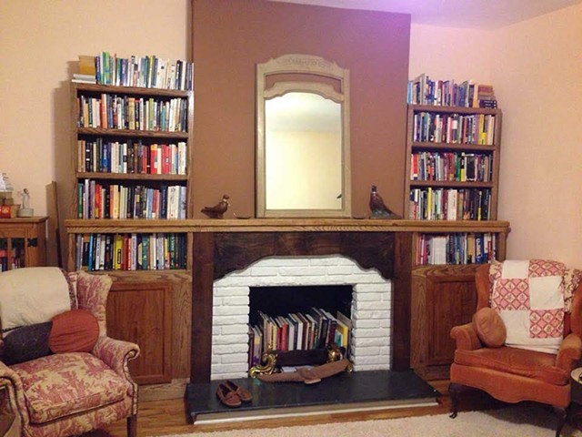 Fireplace Surround and shelving 