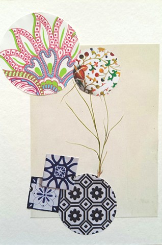 Dystopian Botanical Collage by Terri Whetstone