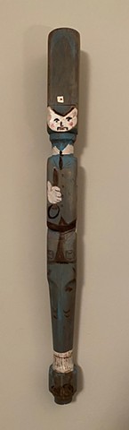 outsider, Outsider Artist, Outsider Art, Art, Self-Taught, Sculpture, Abstract Sculpture, Wood Carving, Metal Sculpture, Grandpa Pfriender, Andrew Pfriender, Grandpa Andrew Pfriender, Painted Sculpture, Figurative Sculpture, Summer Time N the Living Is Ea