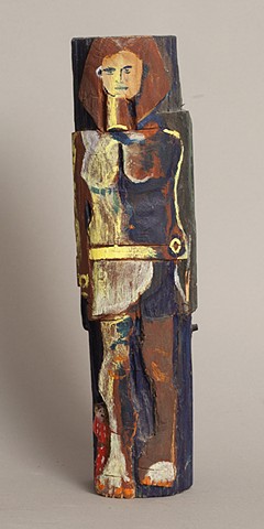 outsider, Outsider Artist, Outsider Art, Folk Art, Art, Self-Taught, Sculpture, Abstract Sculpture, Wood Carving, Grandpa Pfriender, Andrew Pfriender, Grandpa Andrew Pfriender, Painted Sculpture, acrylic, Figurative Sculpture, Egypt