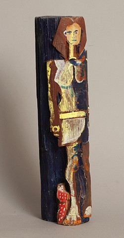 outsider, Outsider Artist, Outsider Art, Folk Art, Art, Self-Taught, Sculpture, Abstract Sculpture, Wood Carving, Grandpa Pfriender, Andrew Pfriender, Grandpa Andrew Pfriender, Painted Sculpture, acrylic, Figurative Sculpture, Egypt