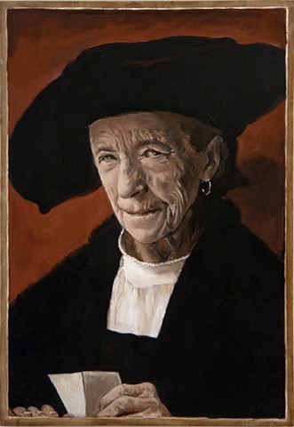 Portrait of Louise Bourgeois after Durer’s Portrait of Bernhard von Reesen  