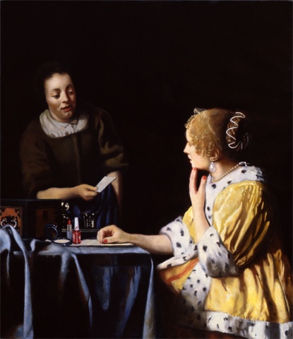 Woman with a Maid, Restored    