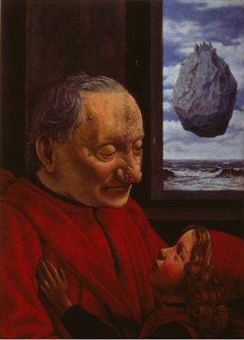 Portrait of an Old Man with a Child, Restored    