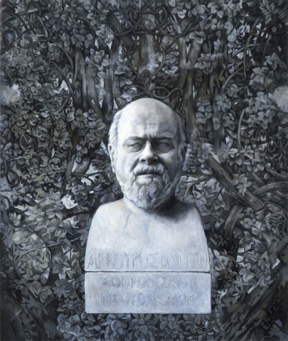 Portrait of Arthur Danto as the Bust of Socrates   