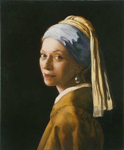 Melva Bucksbaum as Woman with a Pearl Earring    