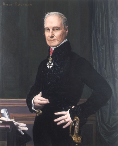 Portrait of Robert Rosenblum as the Marquis de Pastoret