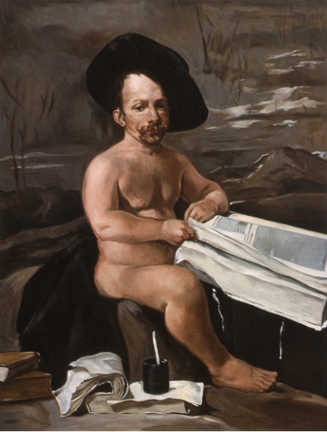 Portrait of the Dwarf Diego De Acedo, called El Primo, Restored    