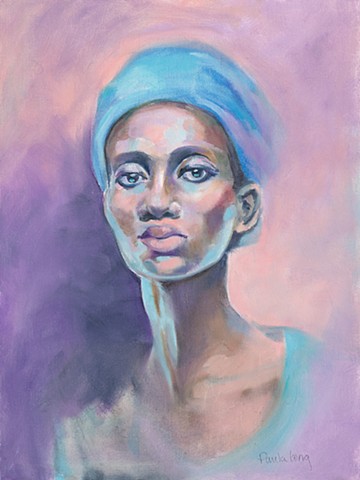 Woman in a Blue Turban