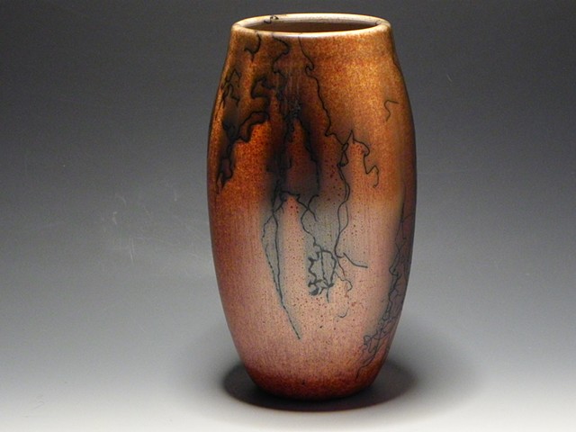 Ceramic Vase fired with horsehair