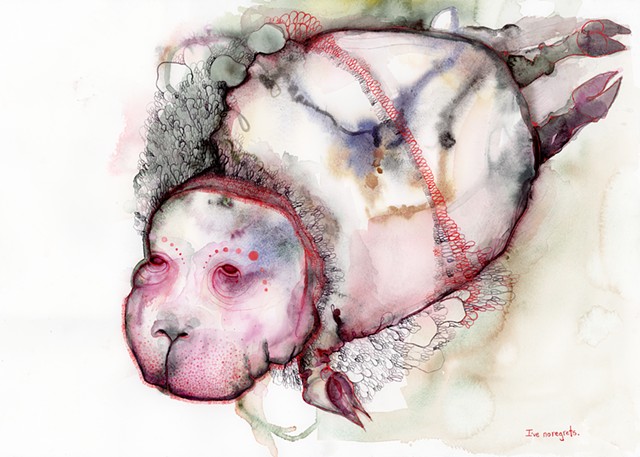 betsy heistand jones original painting hippo in a tutu