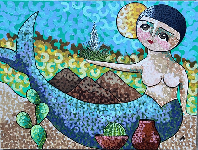 Sirena en el desierto