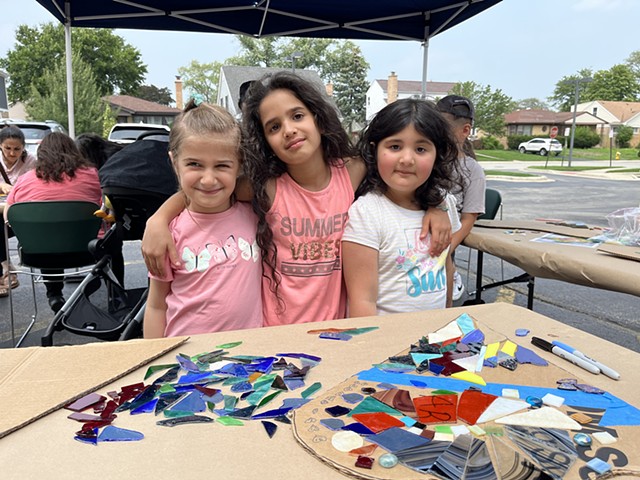 Youth at memorial event