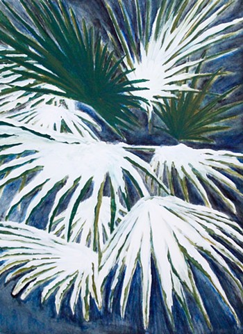 Snowy Palms