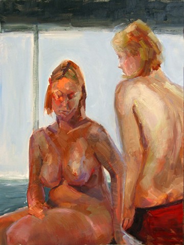 17. Figure Painting Workshop
In-class exercise: Dual Figures- Full Palette  
Student Work