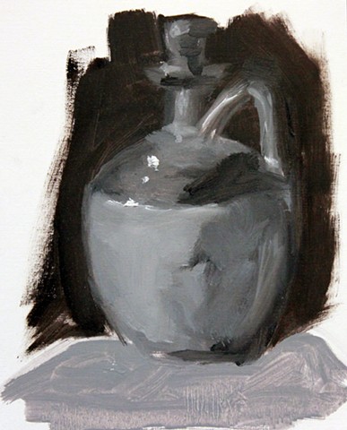 2. Beginning Painting
In-class exercise: 
Monochromatic quick study- 30 minutes
Student Work