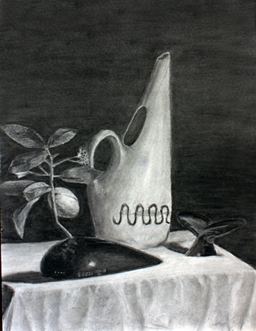 4. Beginning Drawing 
Homework Assignment- Full Value Still Life
Student Work