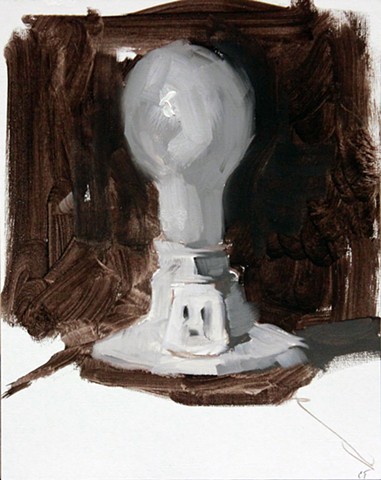 1. Beginning Painting
In-class exercise: 
Monochromatic quick study- 30 minutes
Student Work