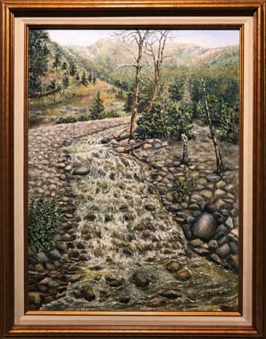 Rocky Mountain National Park, water running downstream