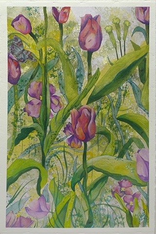 floral watercolor by Gale Carter McCullough