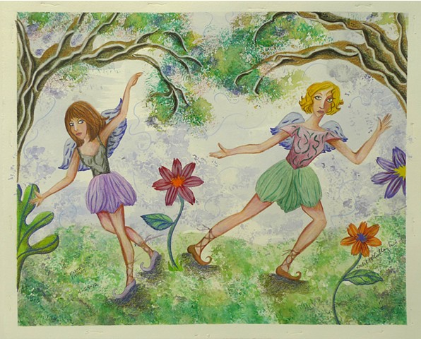 fairie watercolor by Gale Carter McCullough